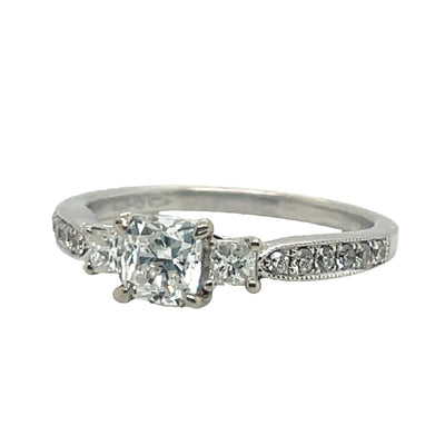 Ring Pave Shank Diamond Ring
