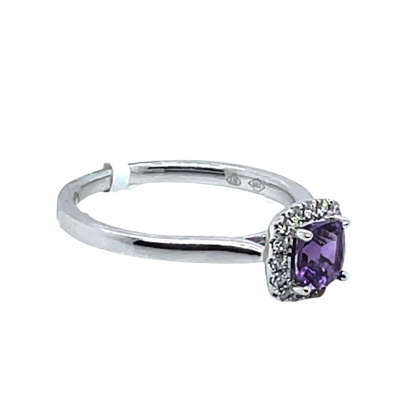RT- 18k 1 Amethyst 0.50 with 0.12 Diamond