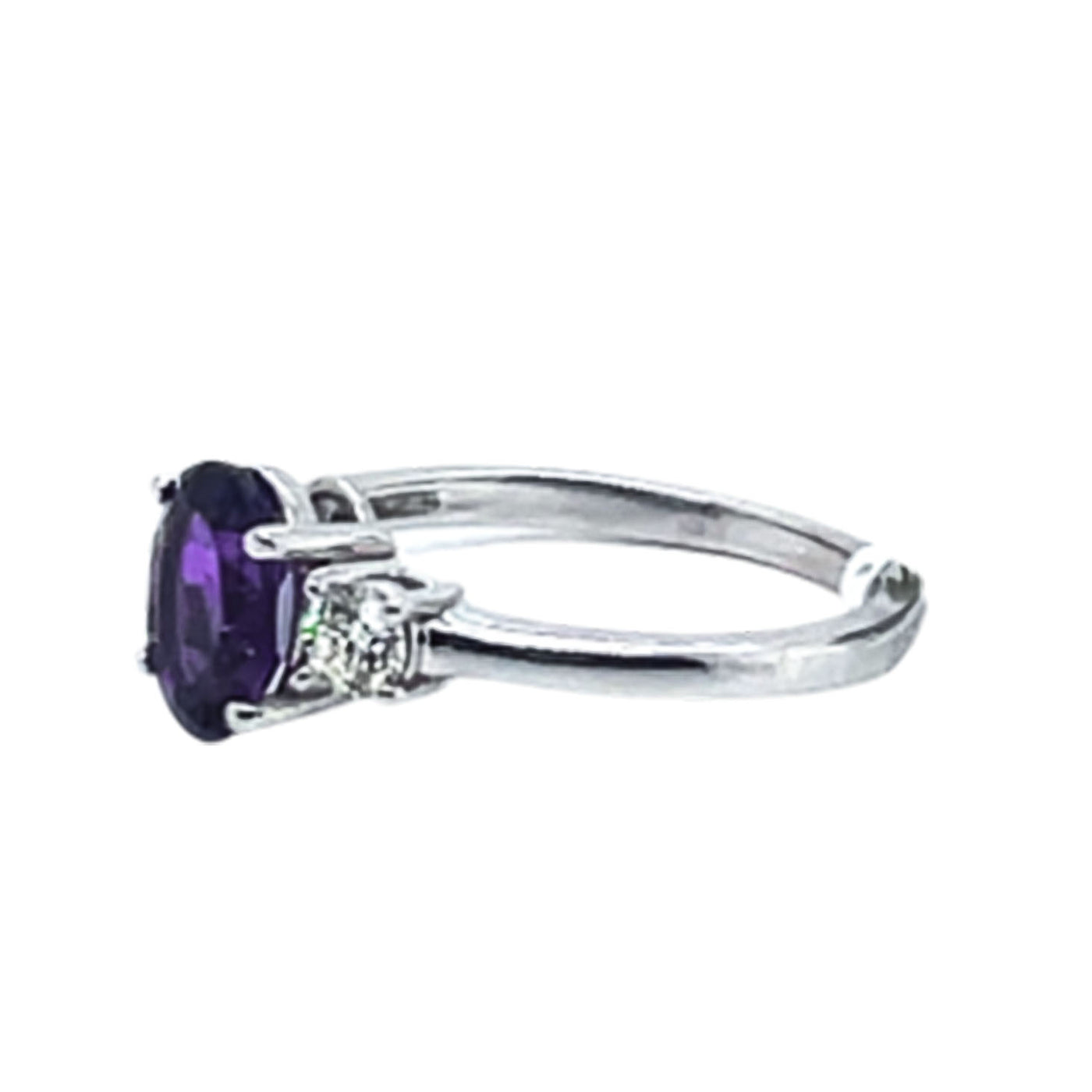 14KT Amethyst Ring D: 0.26 CT 1.10