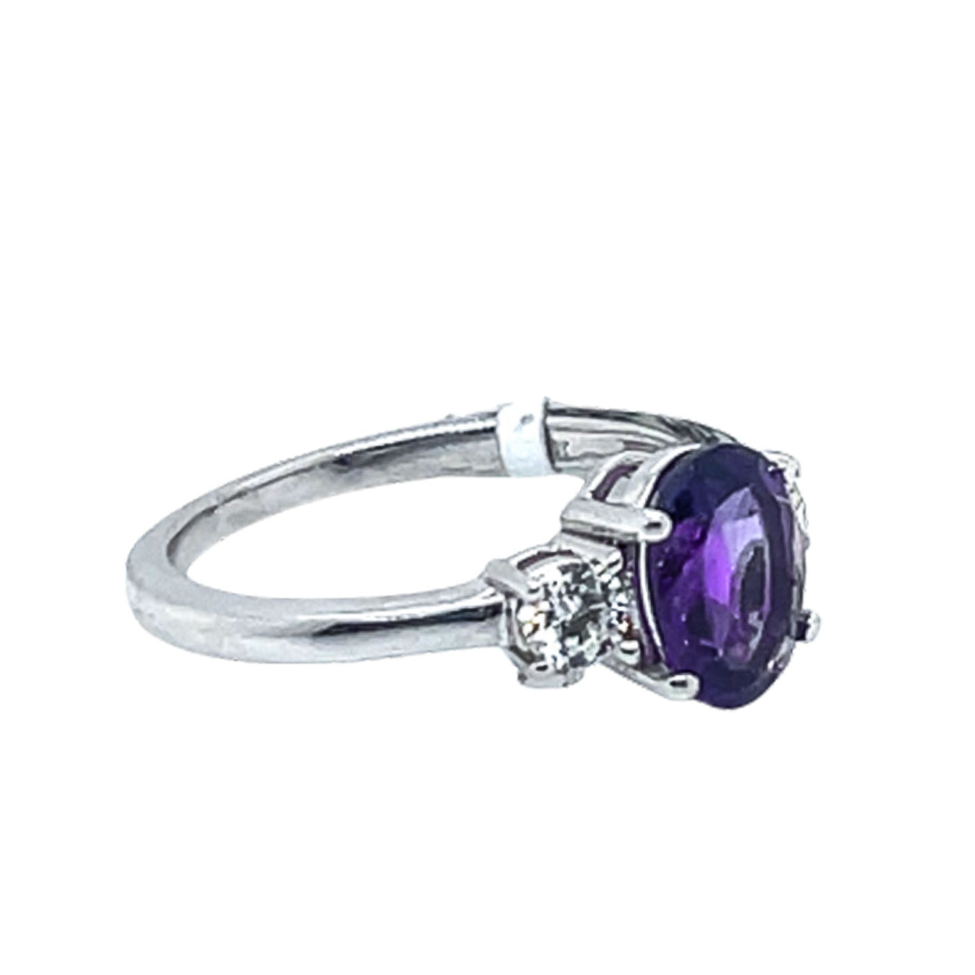 14KT Amethyst Ring D: 0.26 CT 1.10