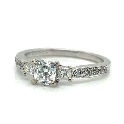 Ring Pave Shank Diamond Ring