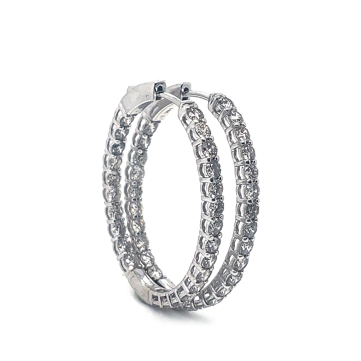 Earring Diamond Hoops