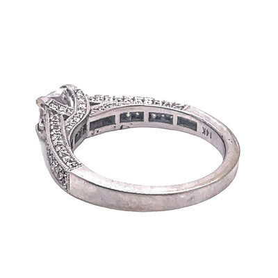 Square Semi Mountain Diamond Ring