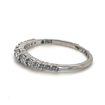 White Gold & Diamond Wedding Band