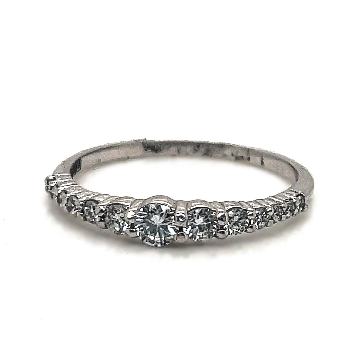 White Gold & Diamond Wedding Band