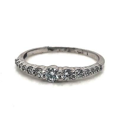 White Gold & Diamond Wedding Band