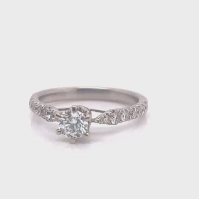 Engagement Ring Cert. G, SI1 GIA