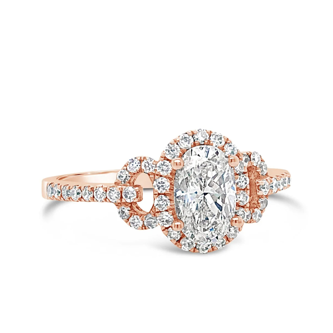 Oval Diamond in Rose Gold Ring