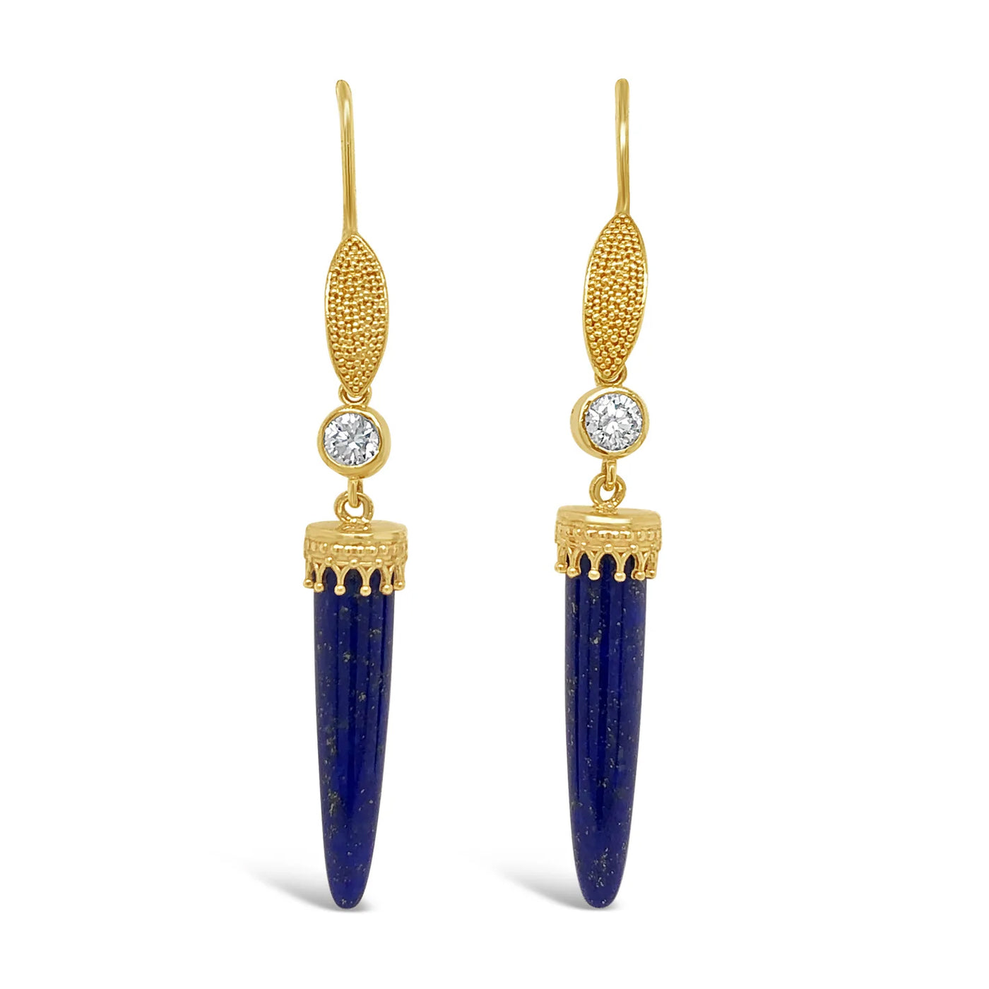 14ky Cultured Pearl Spike Earrings