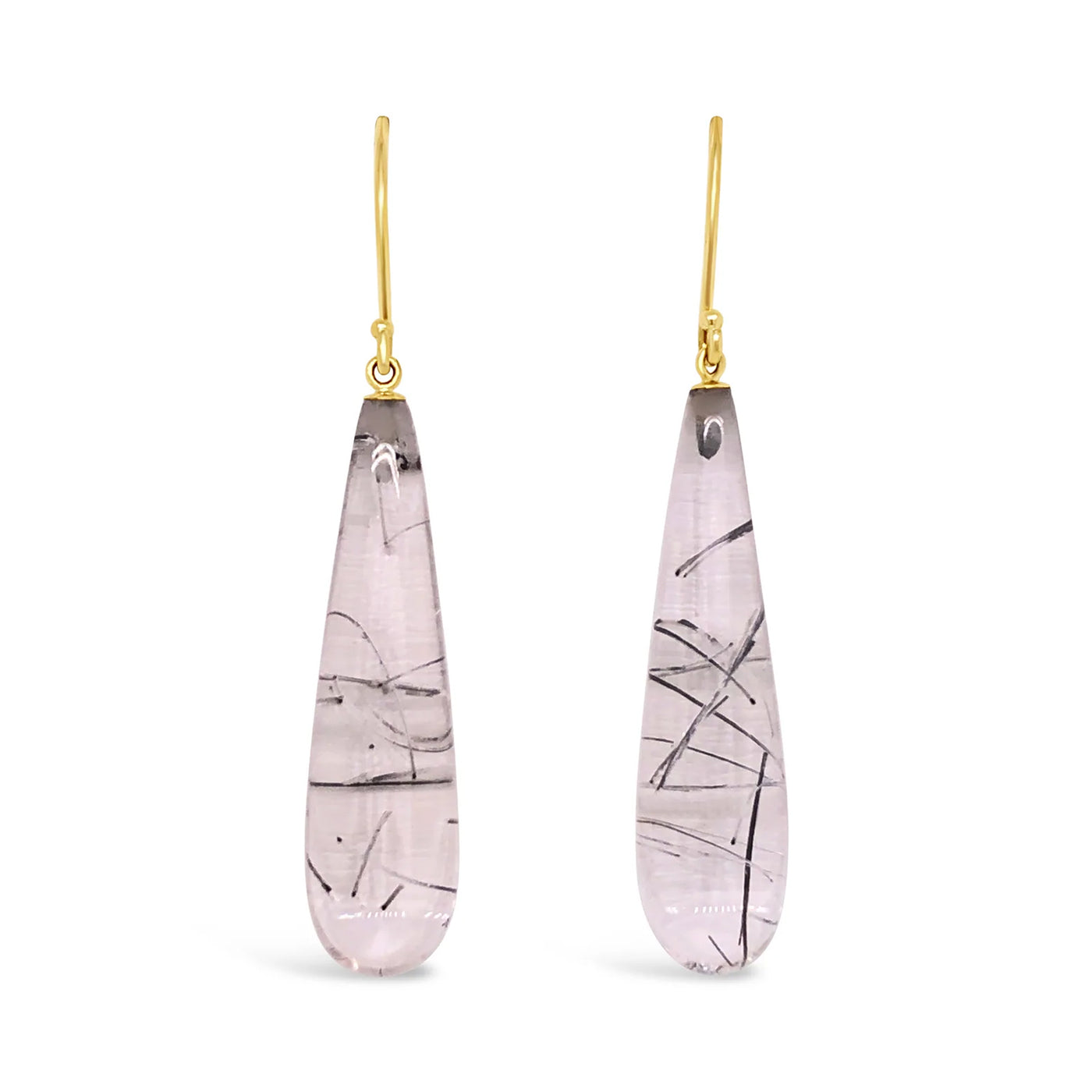 14ky Black Tourmalinated Earrings