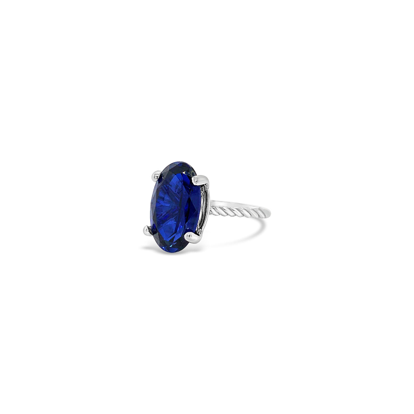 Lanytte Blue Sapphire Solitaire
